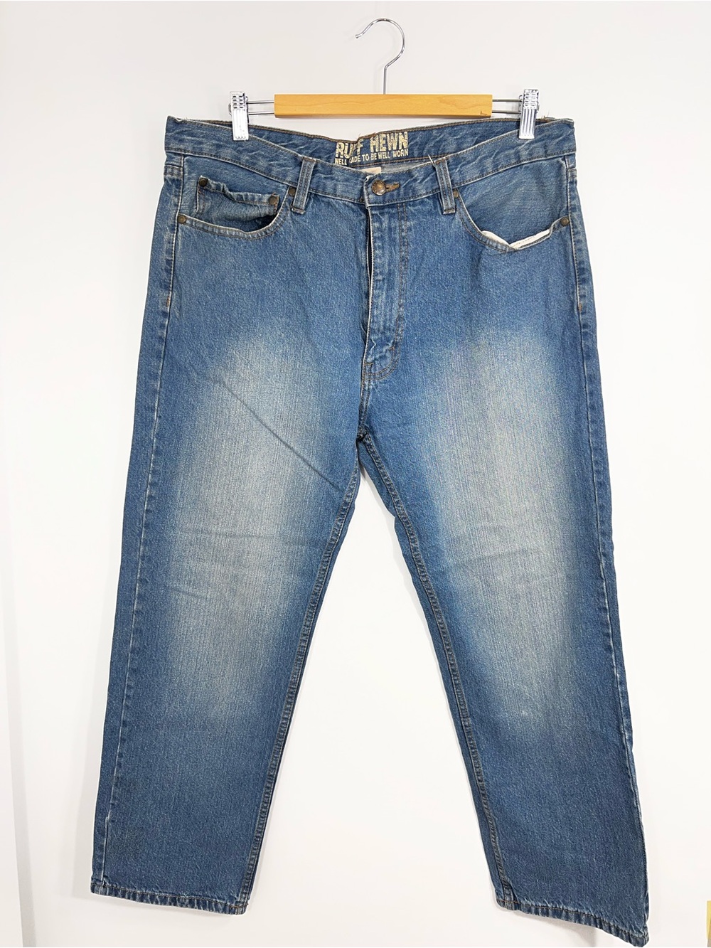 Ruff Hewn Straight Leg Blue Jeans